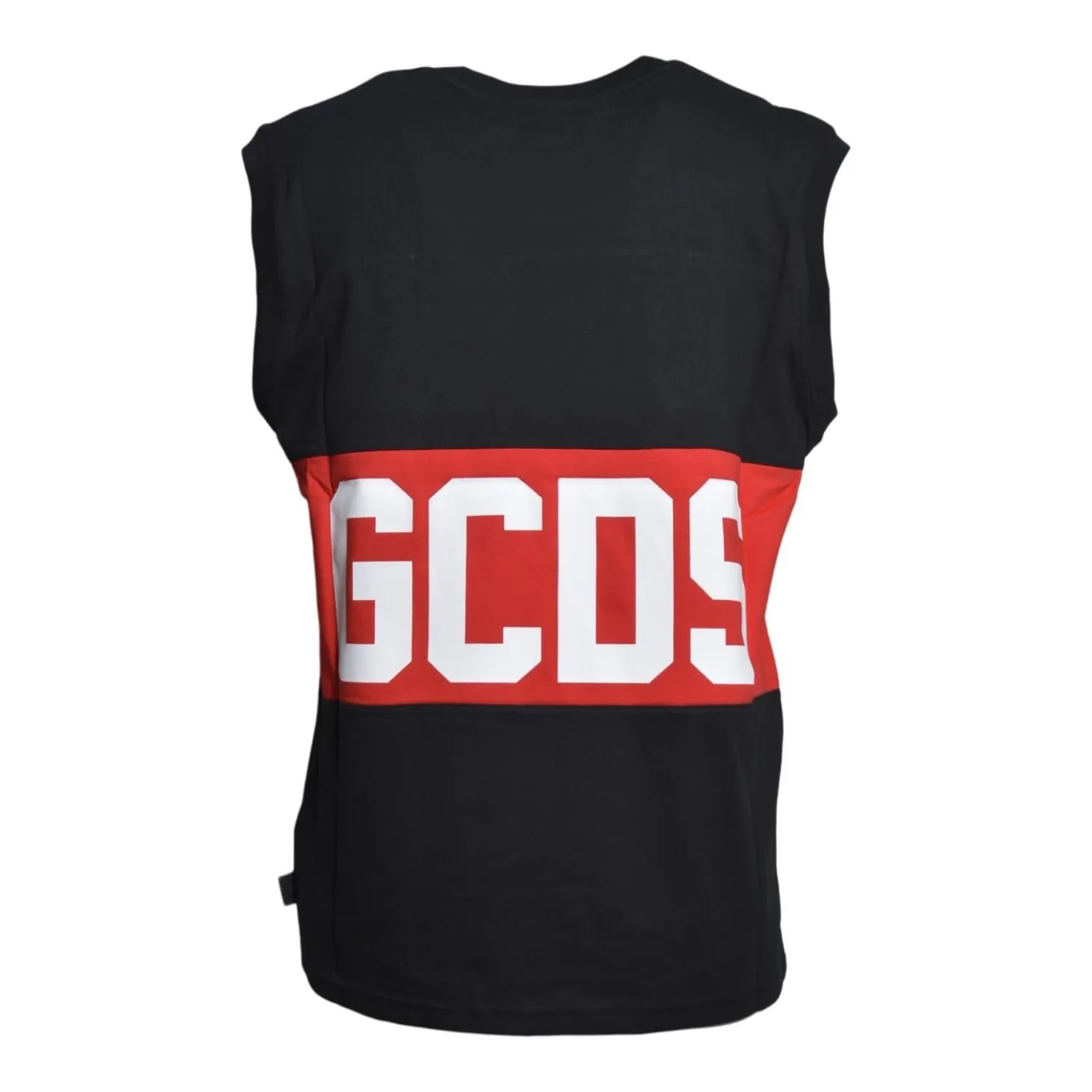 Gcds Z0MLQC104J101 tank top nero-rosso XS