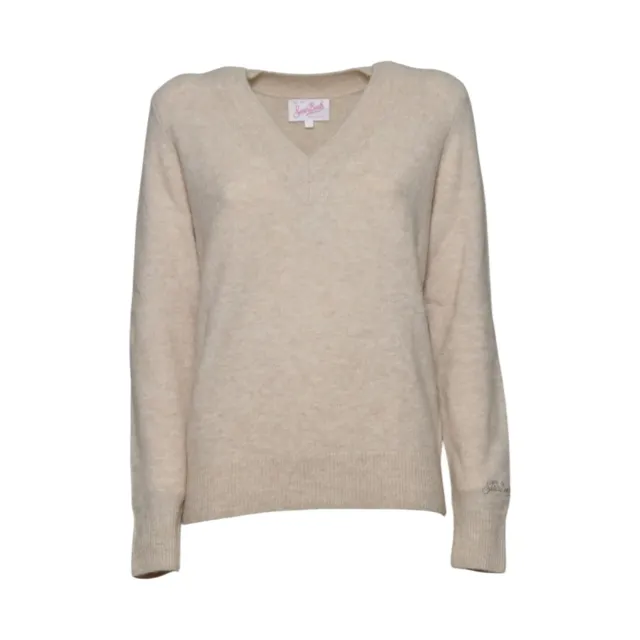 Saint Barth Anise ASE0001 cardigan beige alpaca