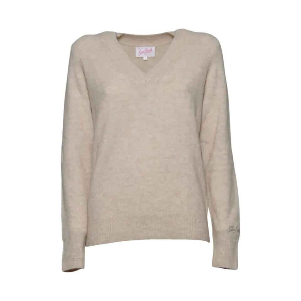 Saint Barth Anise ASE0001 cardigan beige alpaca