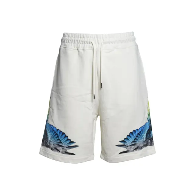 Marcelo Burlon S6CMMABE026 bermuda cotone bianco