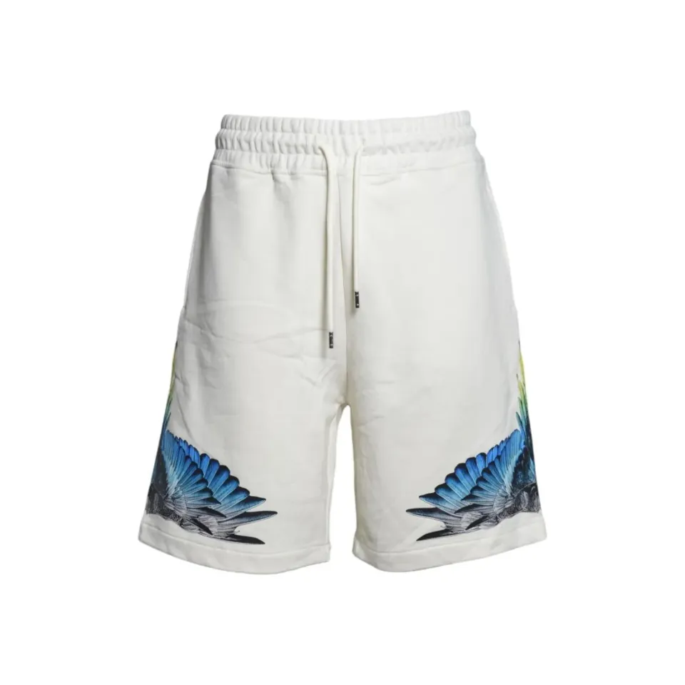 Marcelo Burlon S6CMMABE026 bermuda cotone bianco