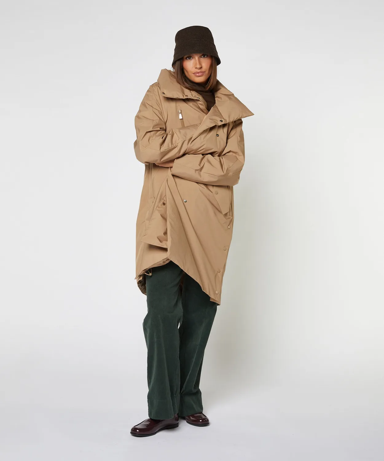 Rodier trench impermeabile imbottito beige kv