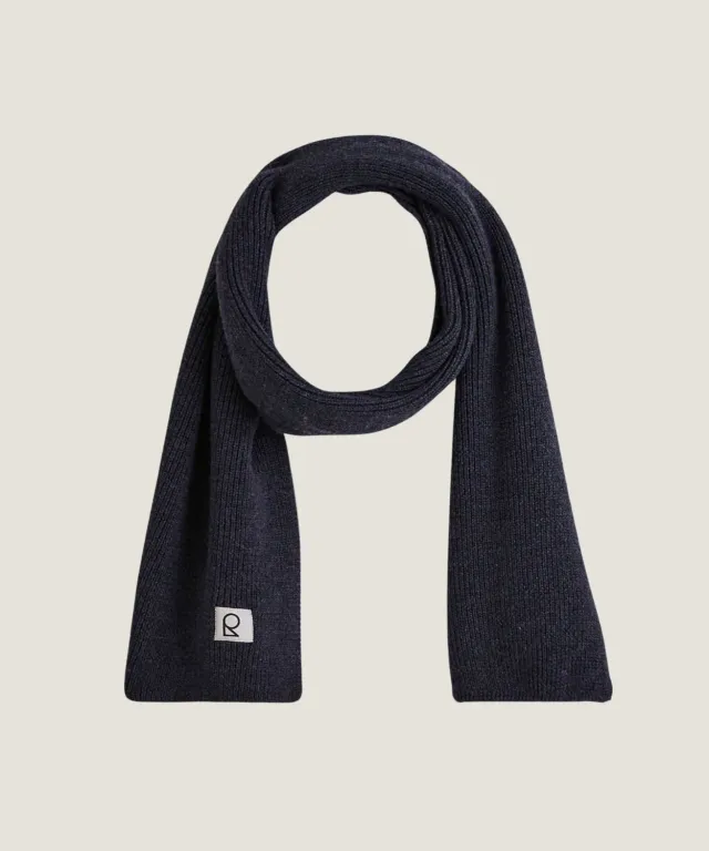 Rodier sciarpa lana merino grigio OEKO-TEX 180 cm