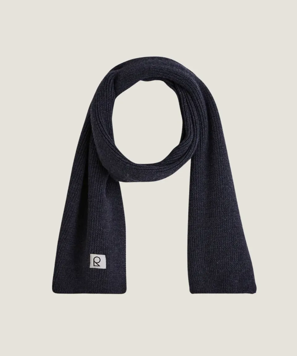 Rodier sciarpa lana merino grigio OEKO-TEX 180 cm