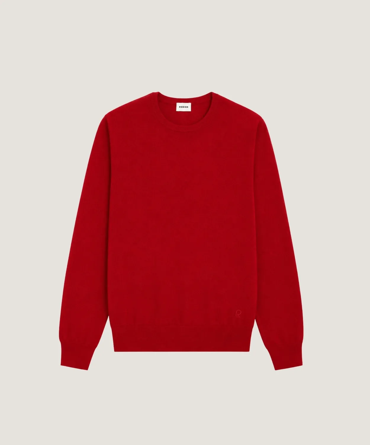 Rodier Maglione girocollo merino uomo rosso