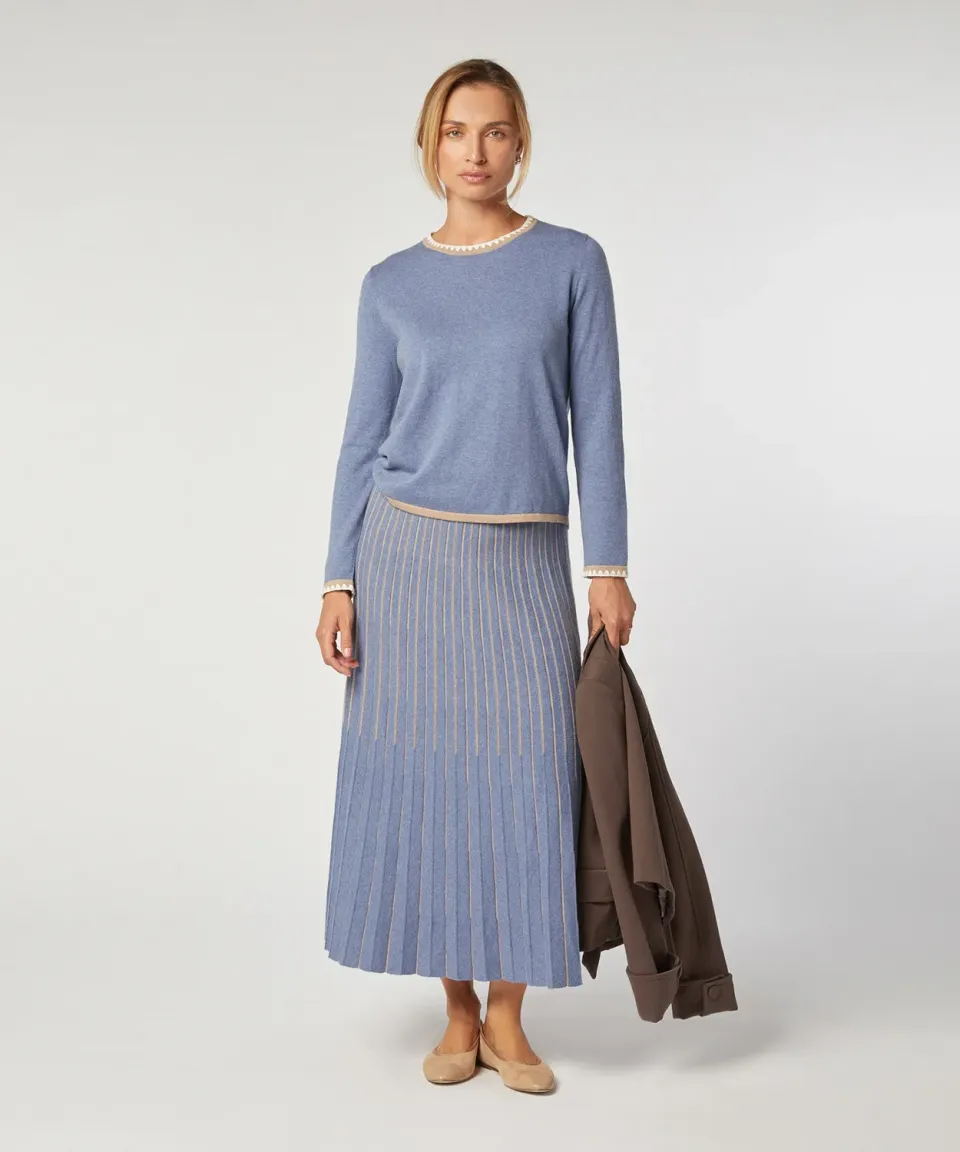 Rodier Maglione girocollo maglia maglione blu L