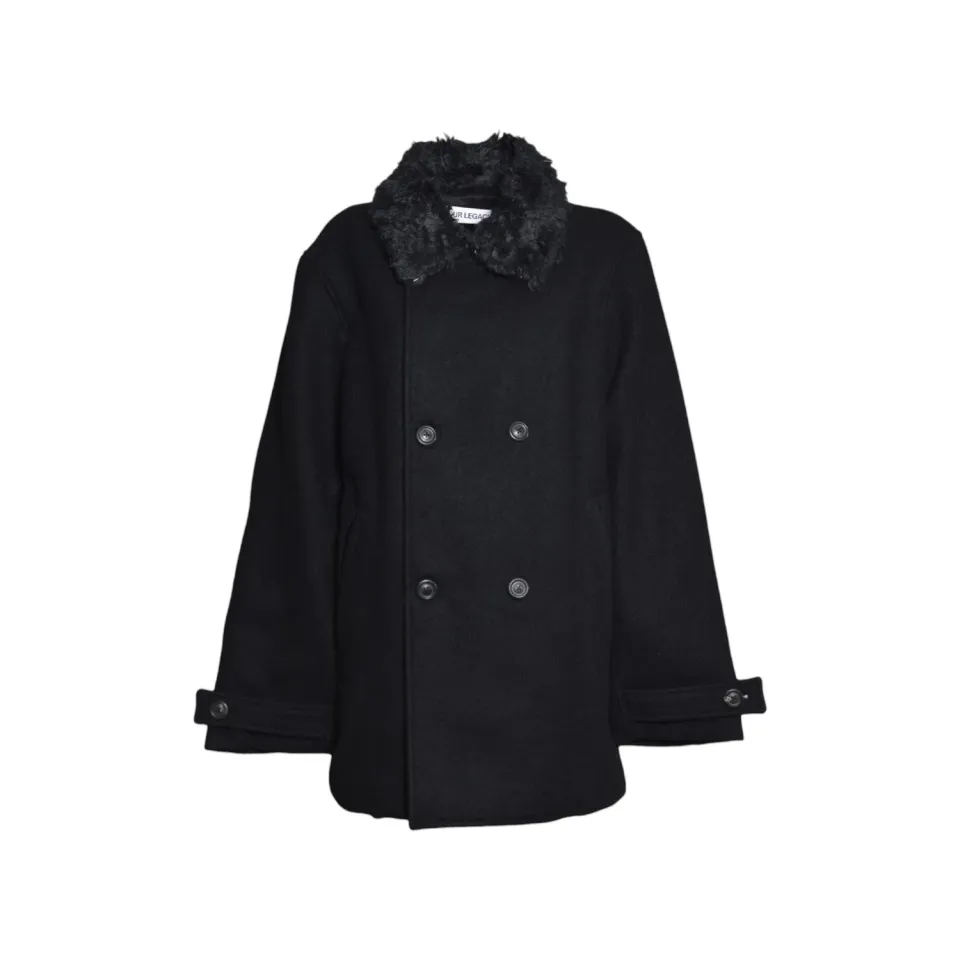 Our Legacy M4261WBS Wage cappotto uomo nero lana