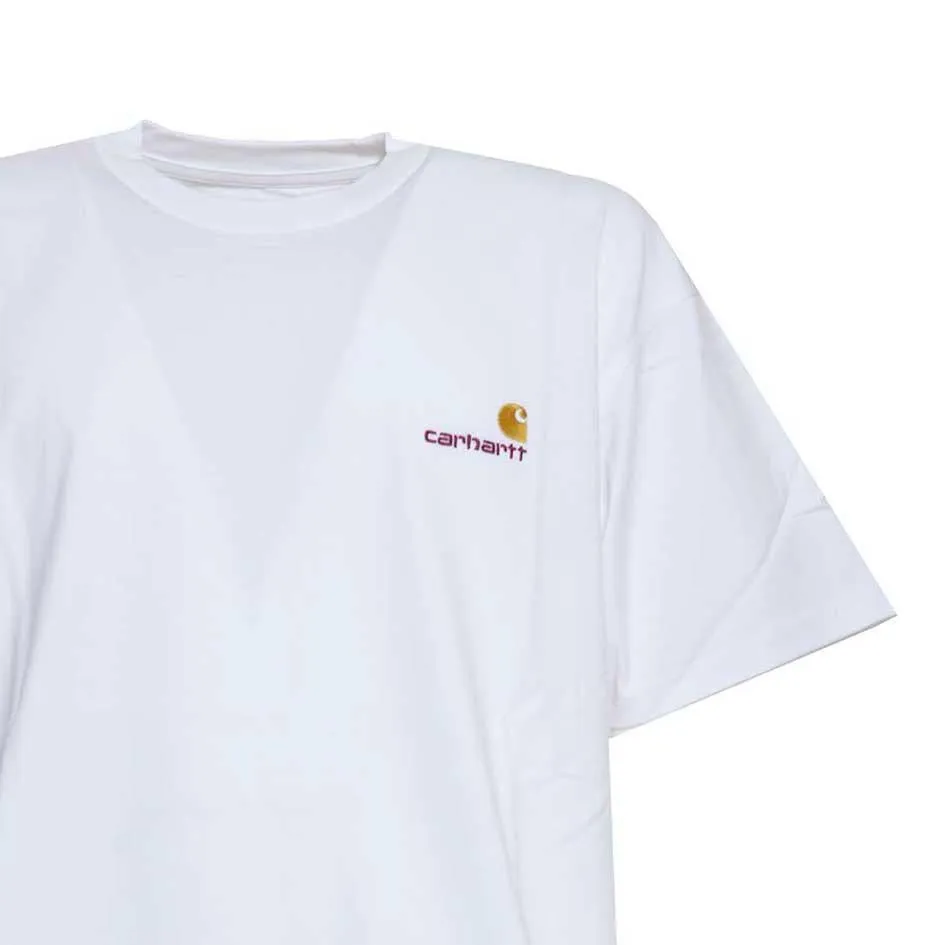 Carhartt WIP I029956 American Script t-shirt bianco oro