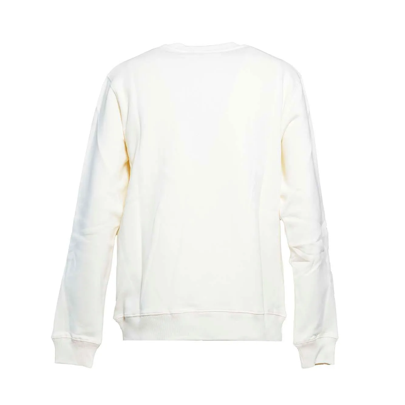 MSGM 2000MM513200001 felpa girocollo panna logo nero XL