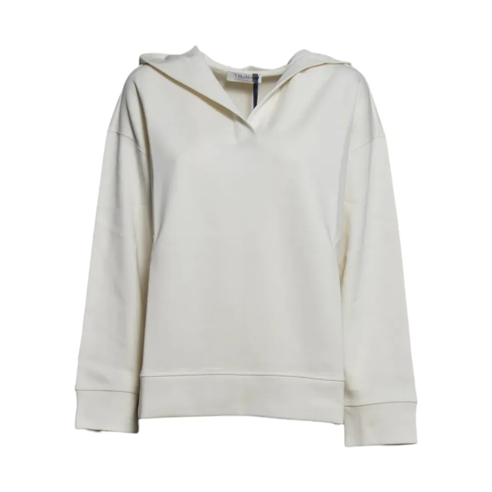 S Max Mara Buona felpa cotone panna 2629926031600