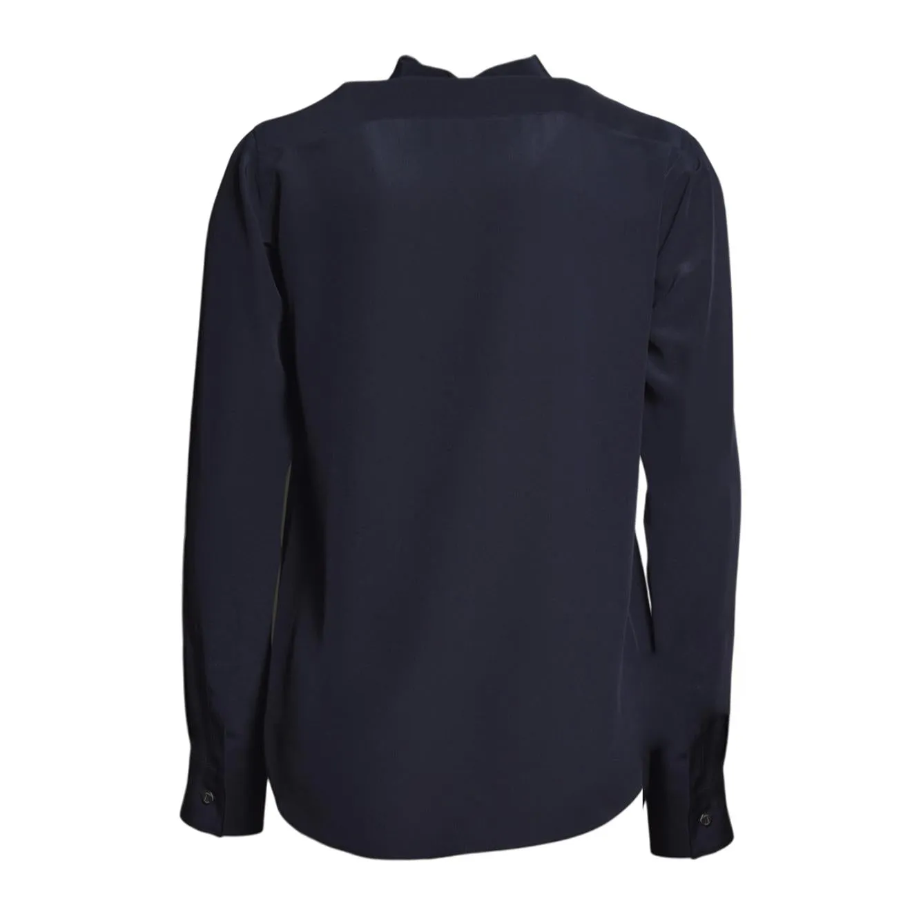 Aspesi 5422F75305098 camicia blu notte seta