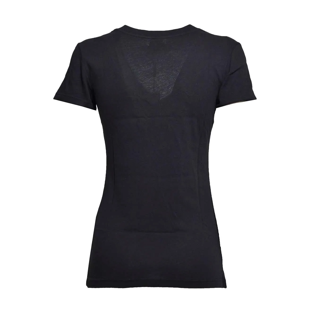L'Agence 5485DCJ T-shirt Nera Scollo a V Slim