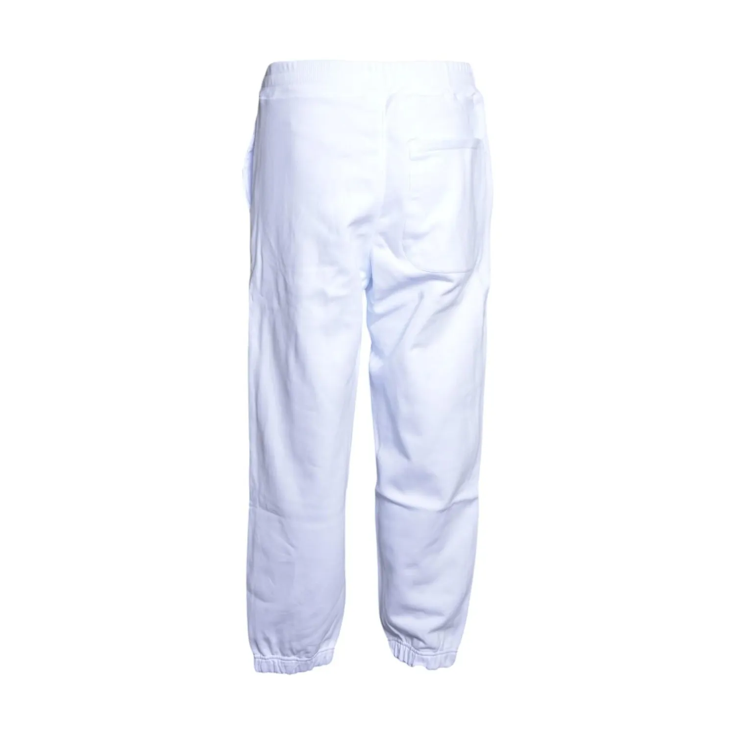 MSGM 2000MP50020000101 pantalone tuta bianco cotone M