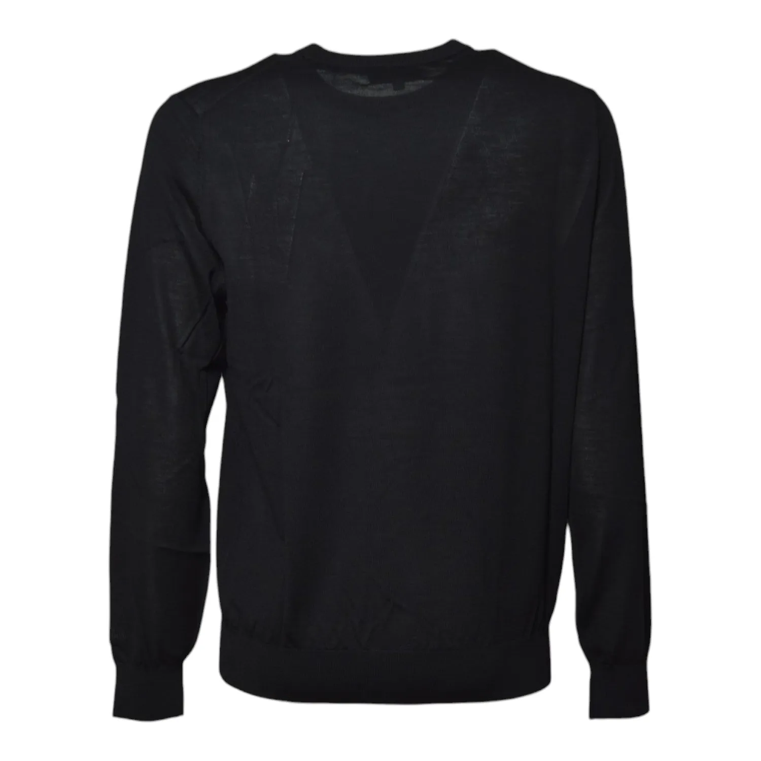 Saint Barth REGE013 maglione merino nero girocollo