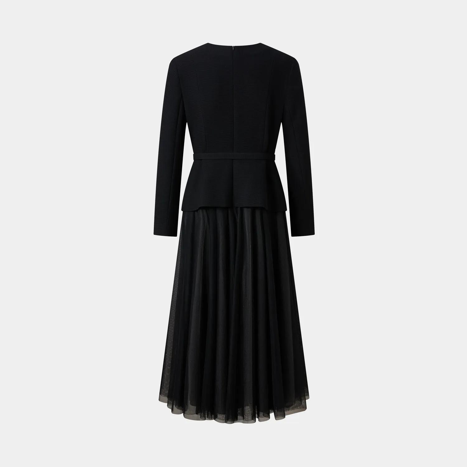PORTS tubino nero con bottoni little black dress