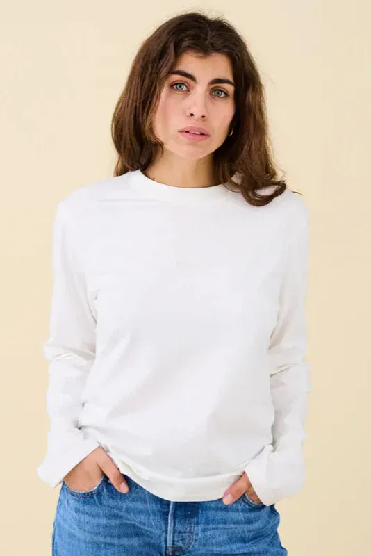 Jyoti - Fair Works Popeia White camicia maniche lunghe cotone