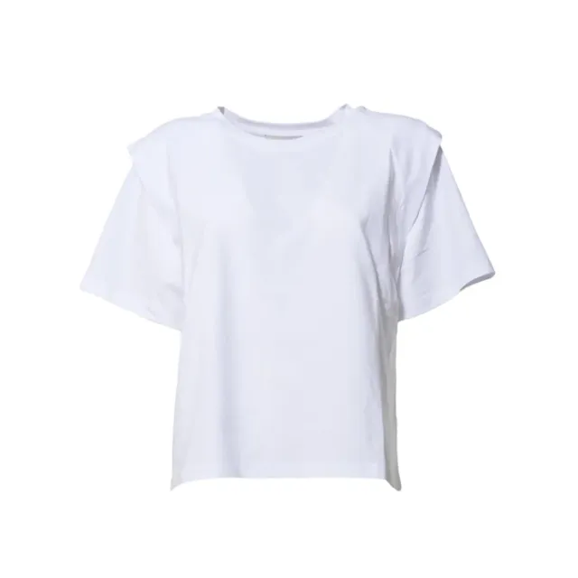 Isabel Marant Zelitos TS0041FAA1N41I t-shirt bianca cotone