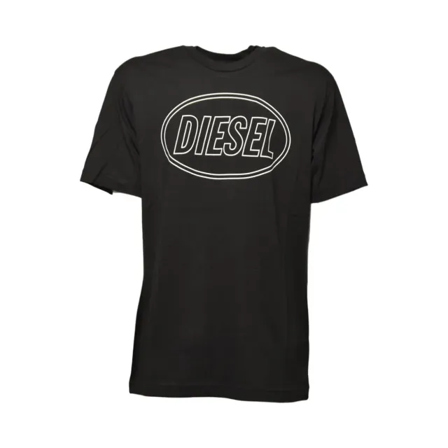 Diesel Junior J025820GRAI t-shirt nera cotone 12A