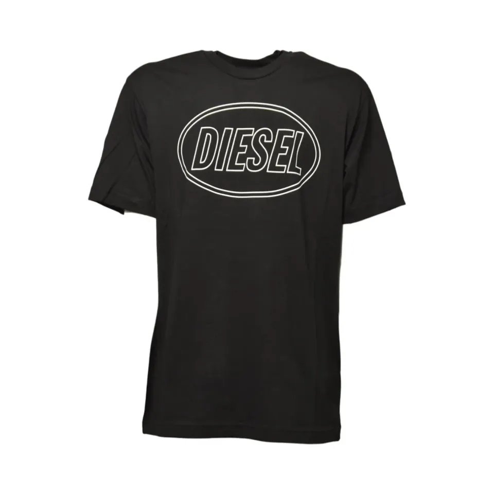 Diesel Junior J025820GRAI t-shirt nera cotone 12A