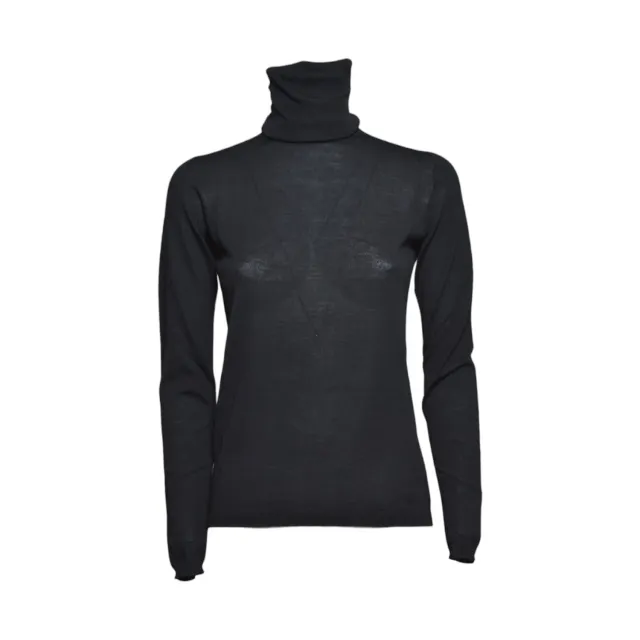 Max Mara Saluto cardigan donna nero XS lana vergine