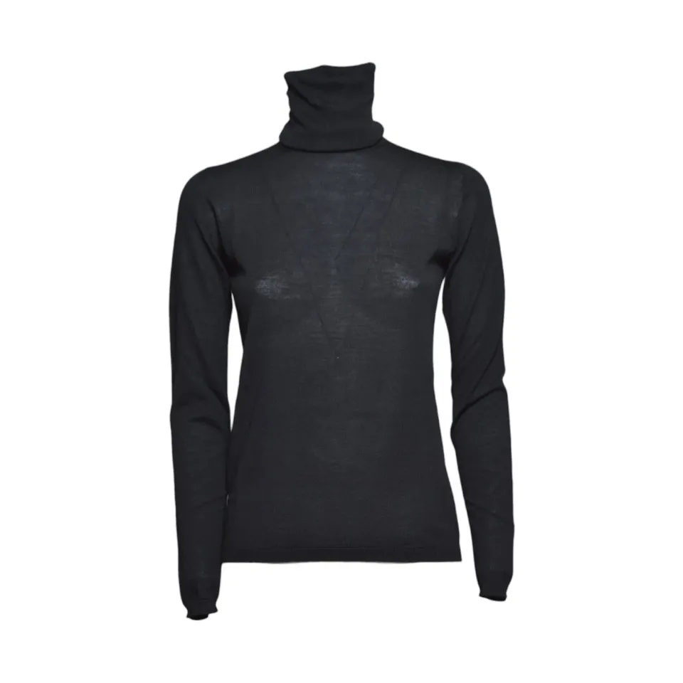 Max Mara Saluto cardigan donna nero XS lana vergine