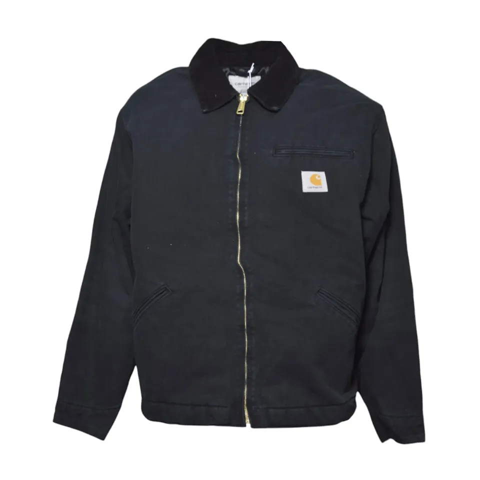 Carhartt WIP I035614 Detroit giubbino canvas nero uomo