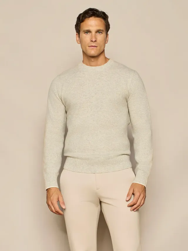 Paul Taylor maglia girocollo lana grigio melange