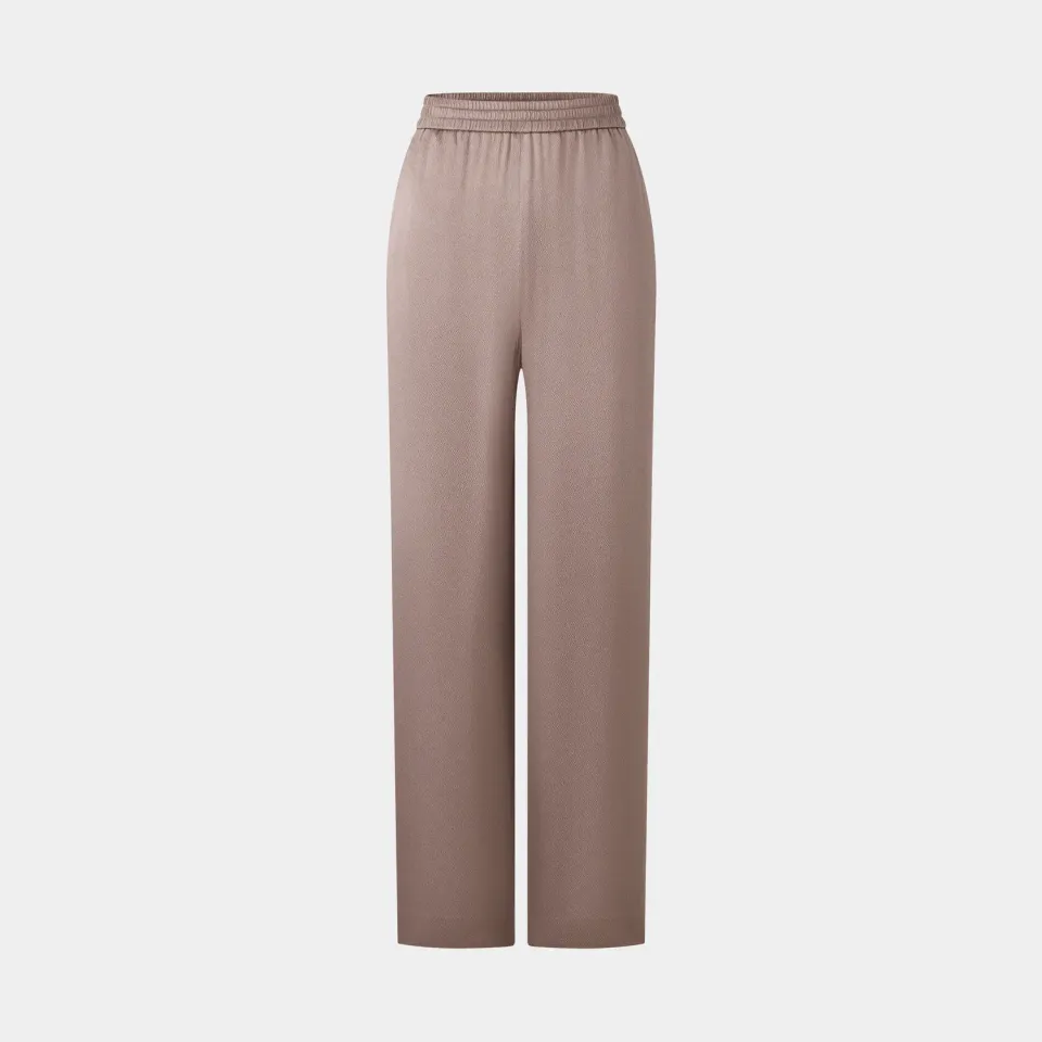 PORTS Beige Breeze pantaloni palazzo beige seta