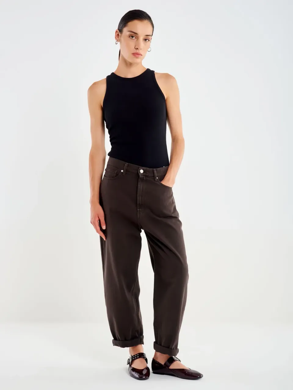 Vicolo Laila jeans relaxed fit moro vita media