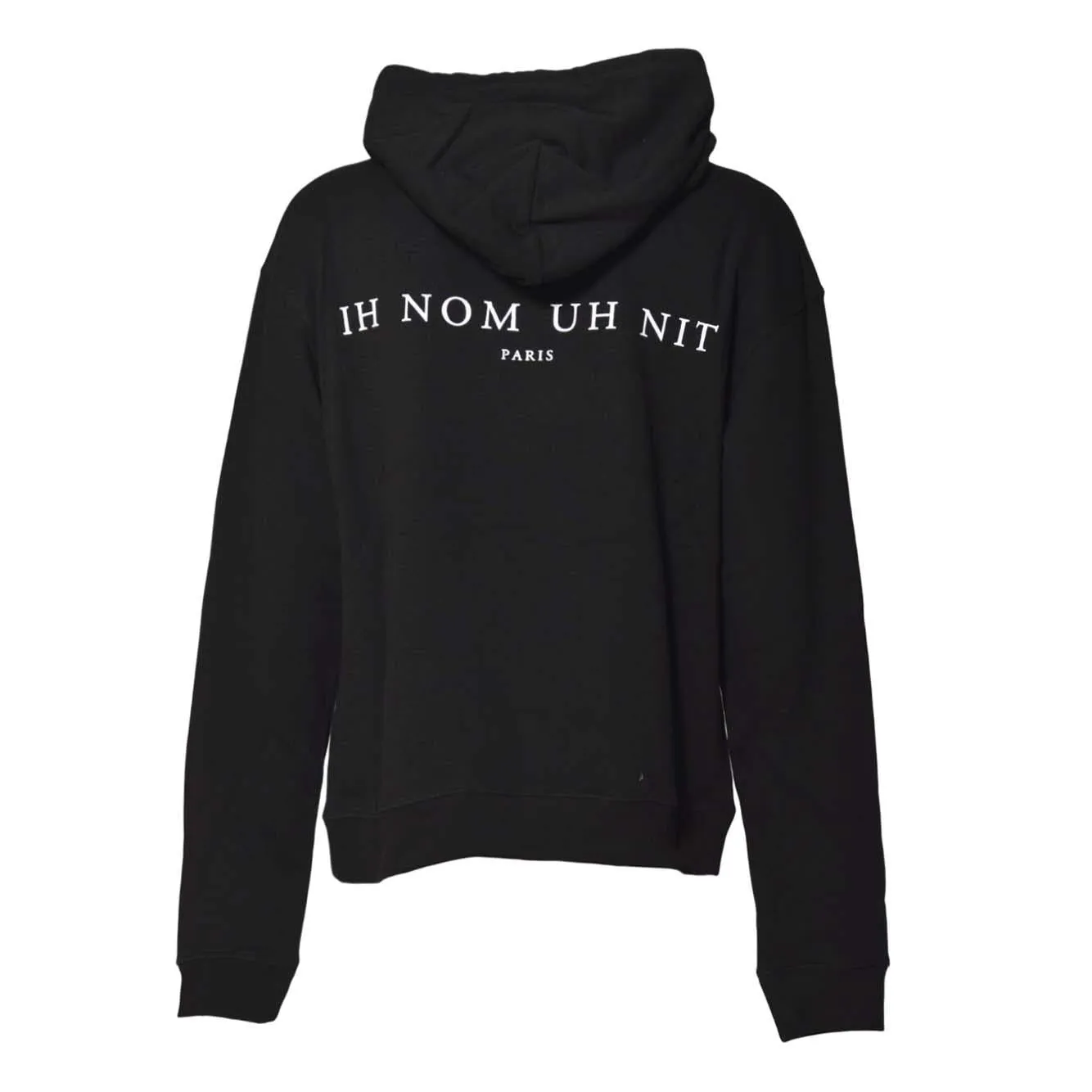 IH NOM UH NIT Mask NUW25258 felpa nera cappuccio S