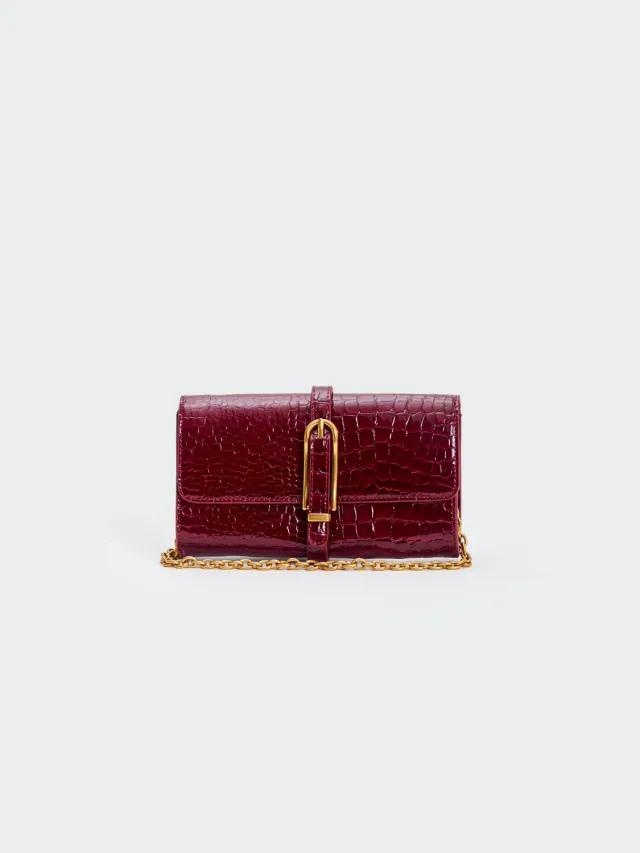 Vicolo Borsa Shibuya Belted vino Unica cocco