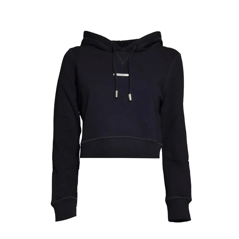 Dsquared2 S75GU0541S25551 felpa cappuccio nera slim