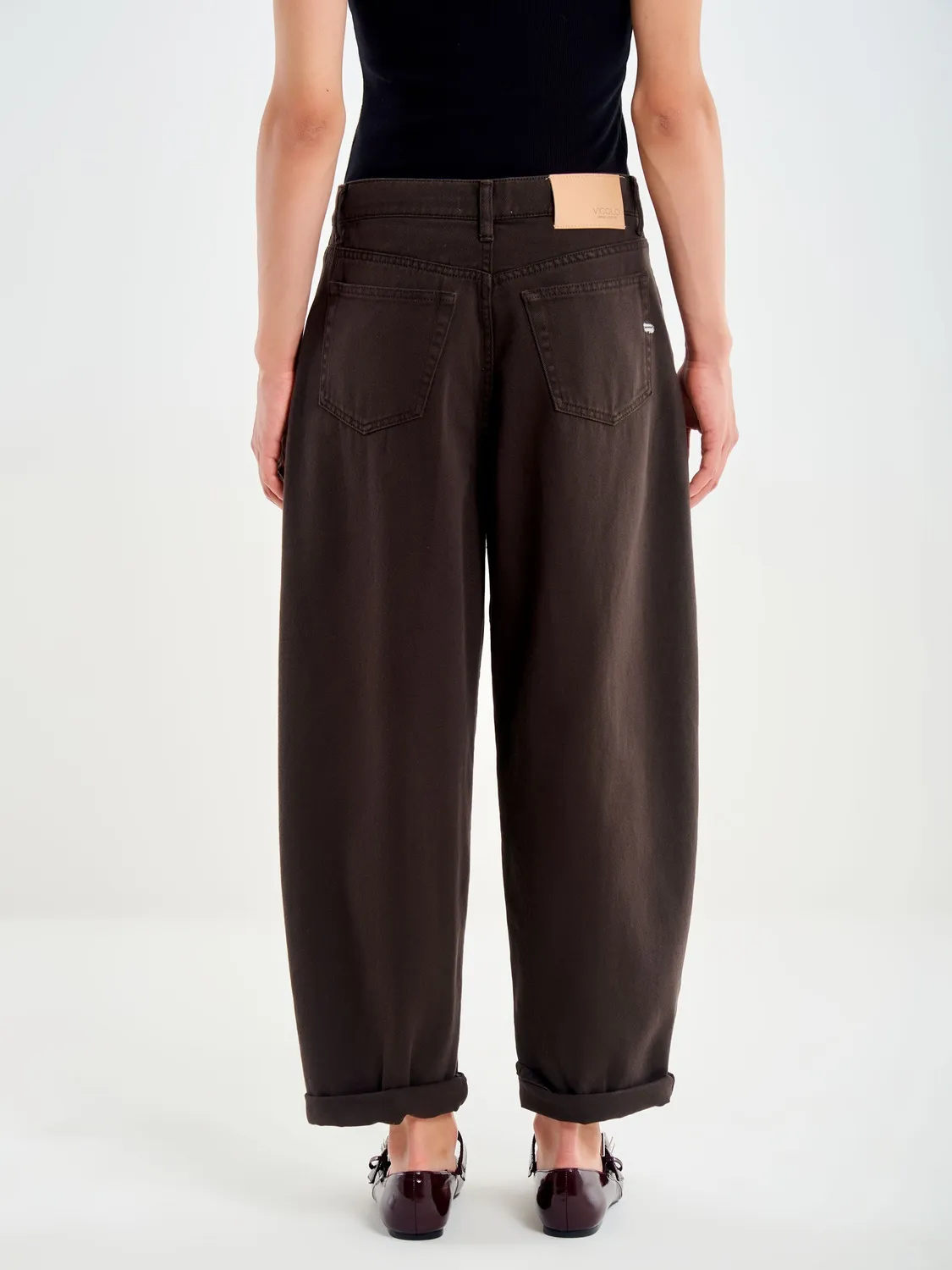 Vicolo Laila jeans relaxed fit moro vita media