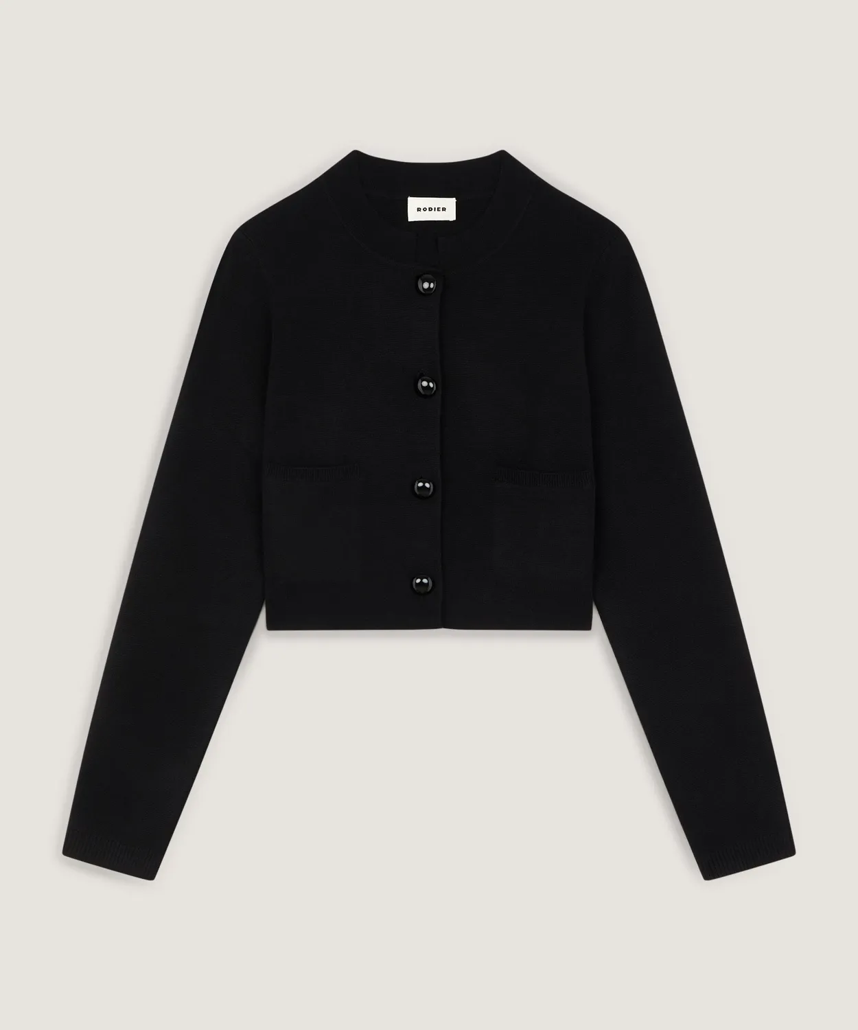 Rodier Giacca corta giacca in maglia nera