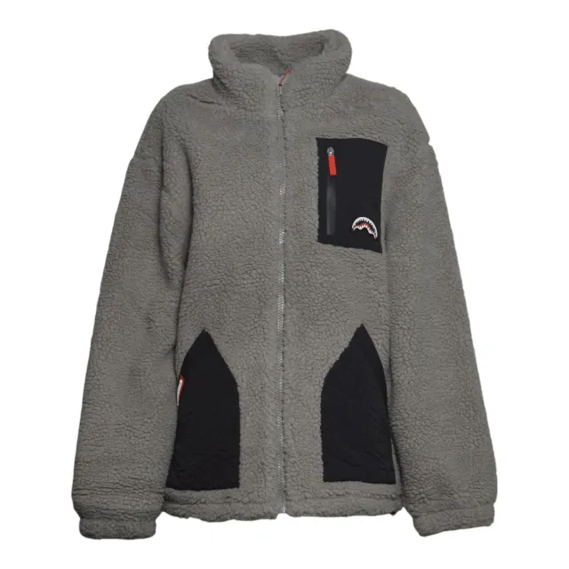 Sprayground SP982GREIGE Giubbotto Teddy Puffer Grigio