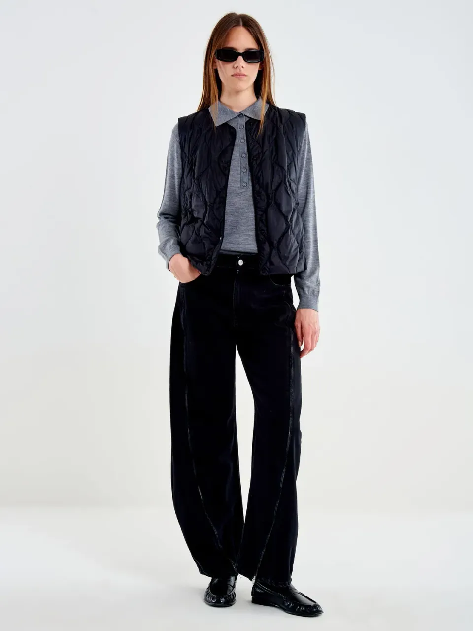 Vicolo Gilet Piumino Ultra Light nero S piumino