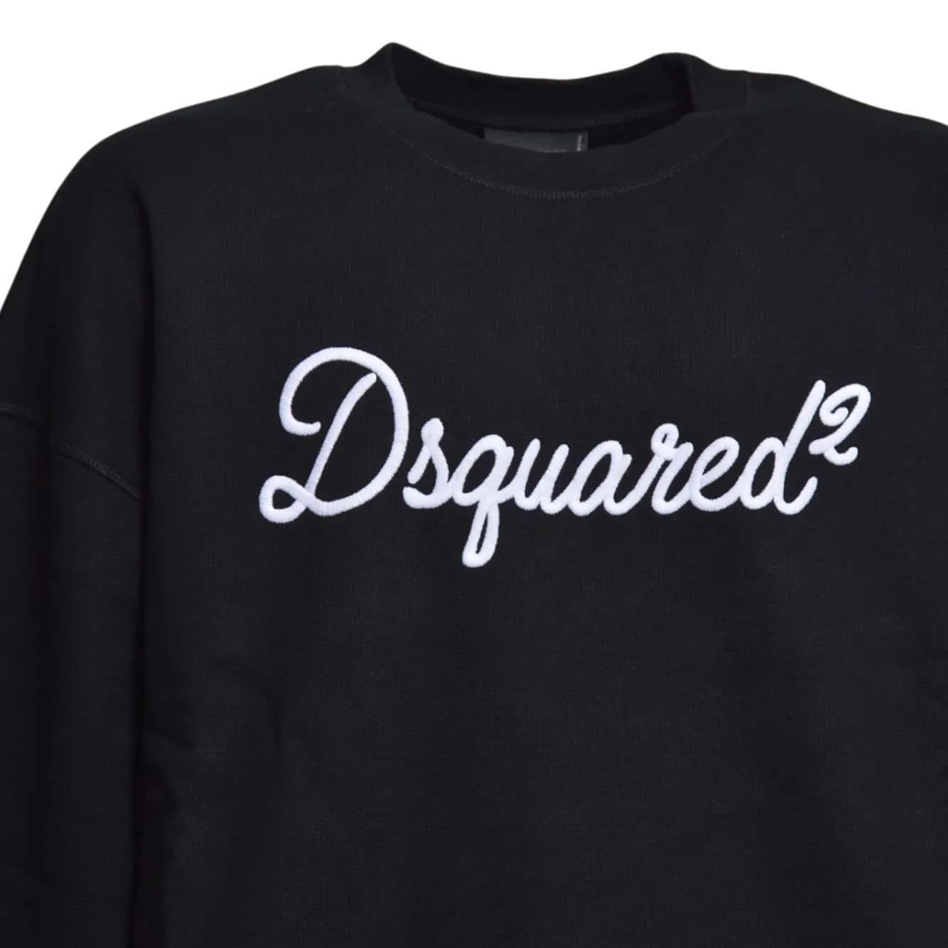 Dsquared2 D2 Signature S74GU0928D25029 felpa nera cotone