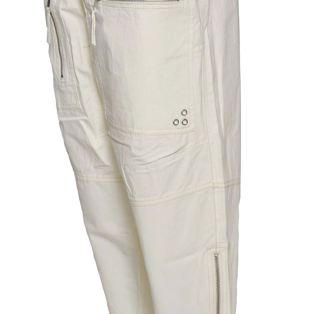 Marant Etoile PA0279FAB1G04E Kelvin cargo ecrù cotone