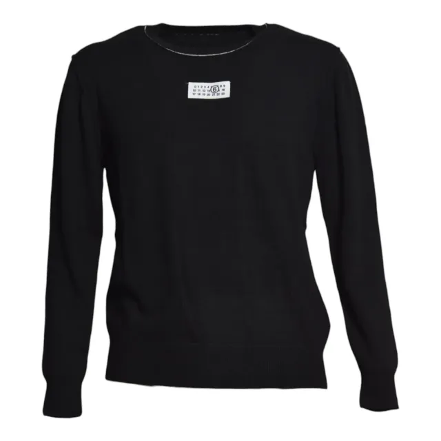 MM6 Maison Margiela Junior M61025MM06Q cardigan nero lana