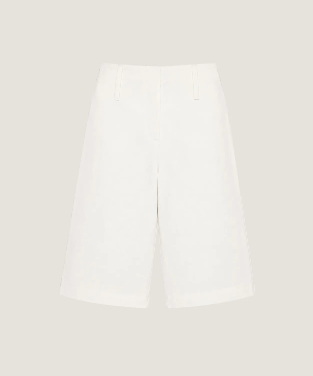 Rodier bermuda in cotone bianco ecru donna