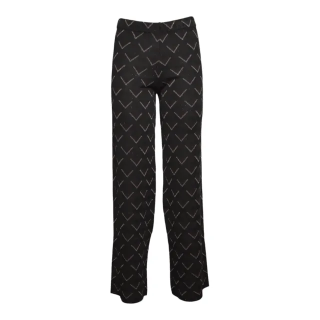 Akep Pan PMKD15044 pantaloni cropped nero marrone