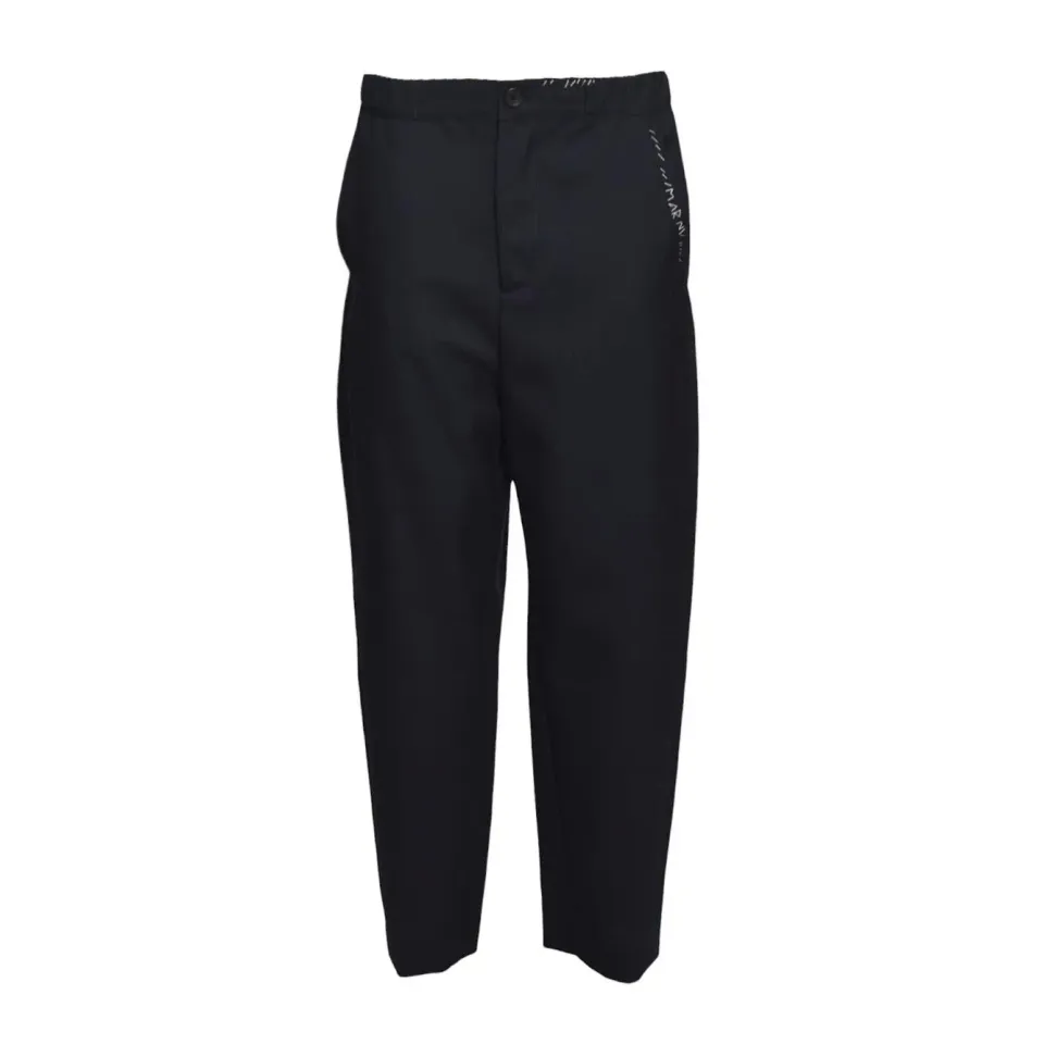 Marni PAMA0482S1TW839 pantaloni blu notte 42 lana