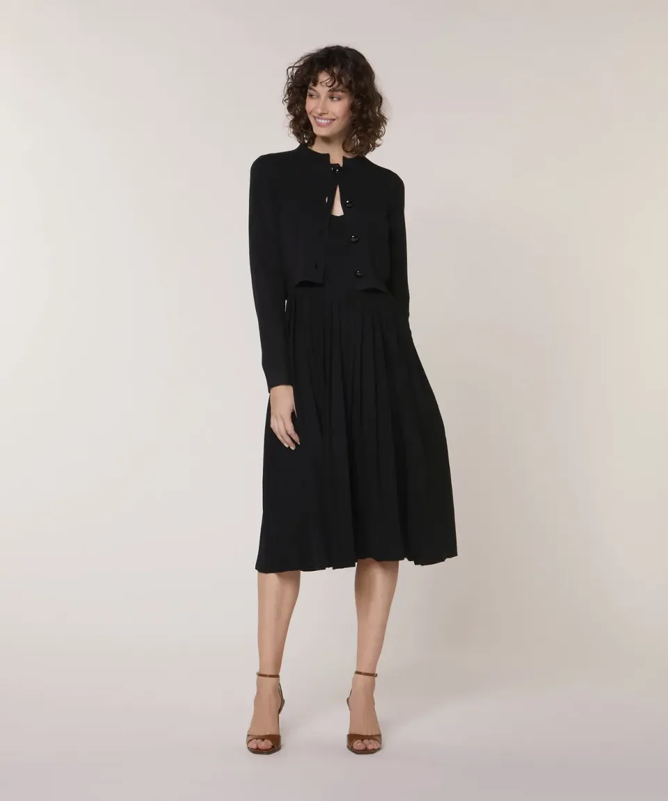 Rodier Giacca corta giacca in maglia nera