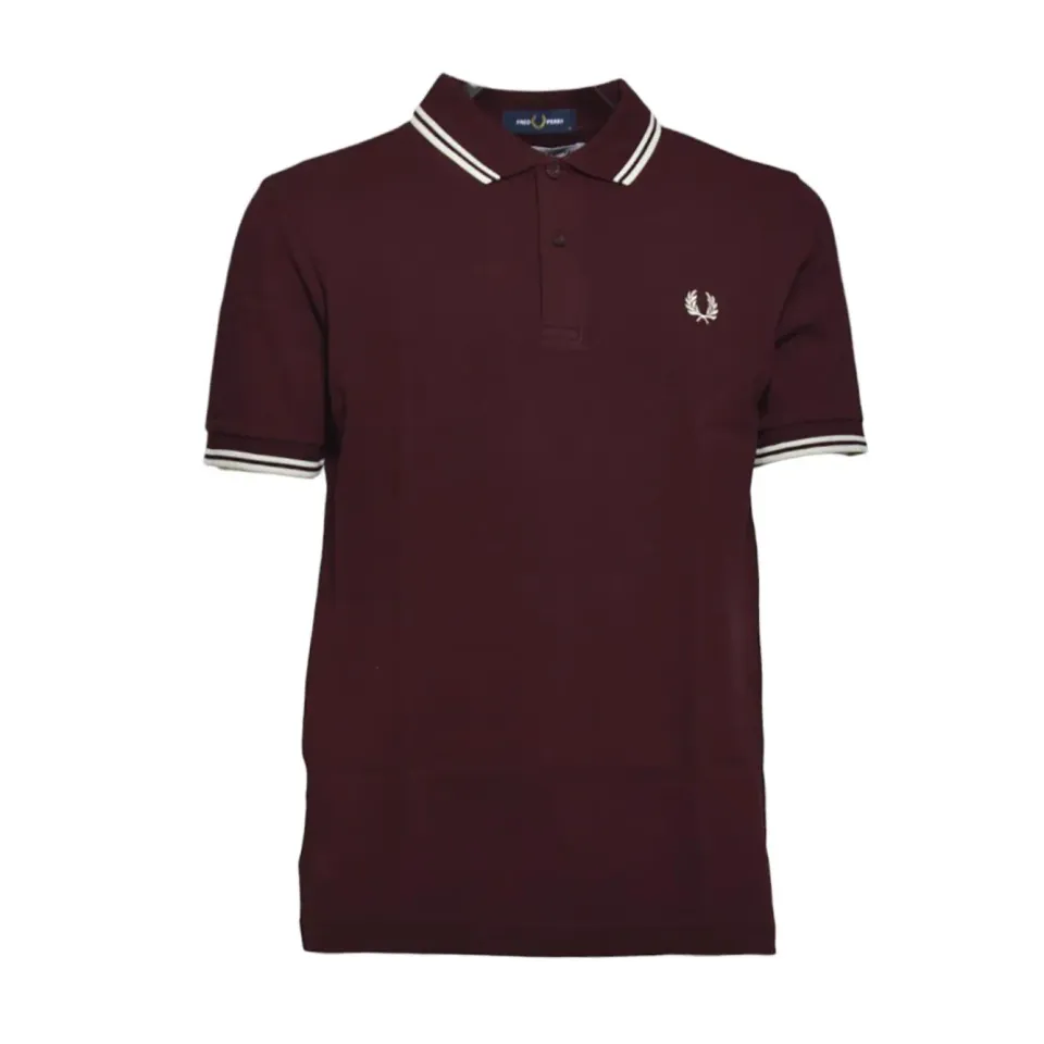 Comme des Garçons Shirt FNT502BW24 polo bordeaux cotone