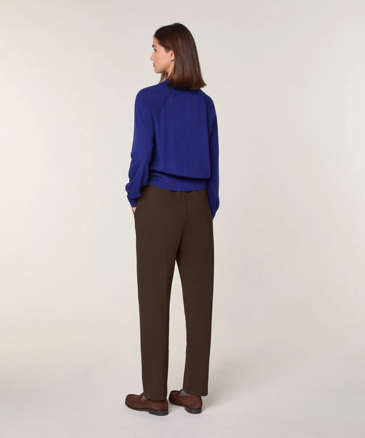 Rodier maglione girocollo merino blu oceano