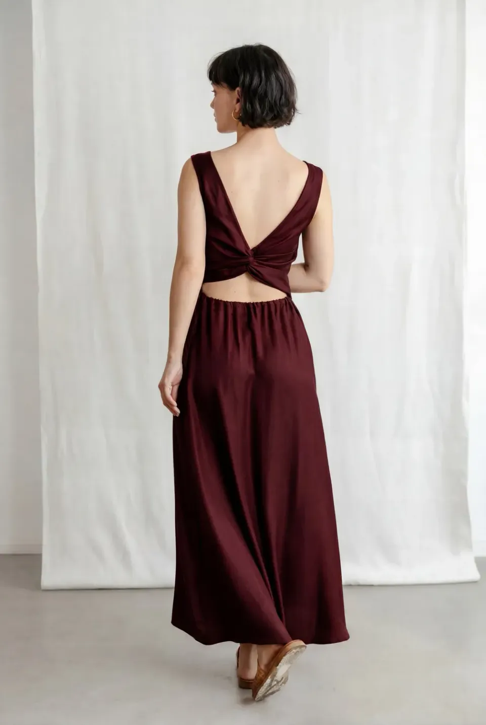 Jyoti Khushi Grape vestito midi portafoglio uva