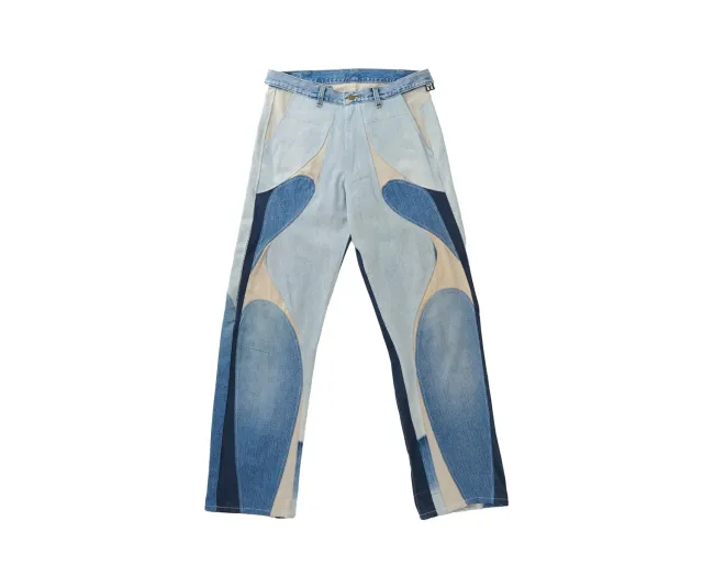 Marcello Pipitone Milano 3 jeans baggy multicolore