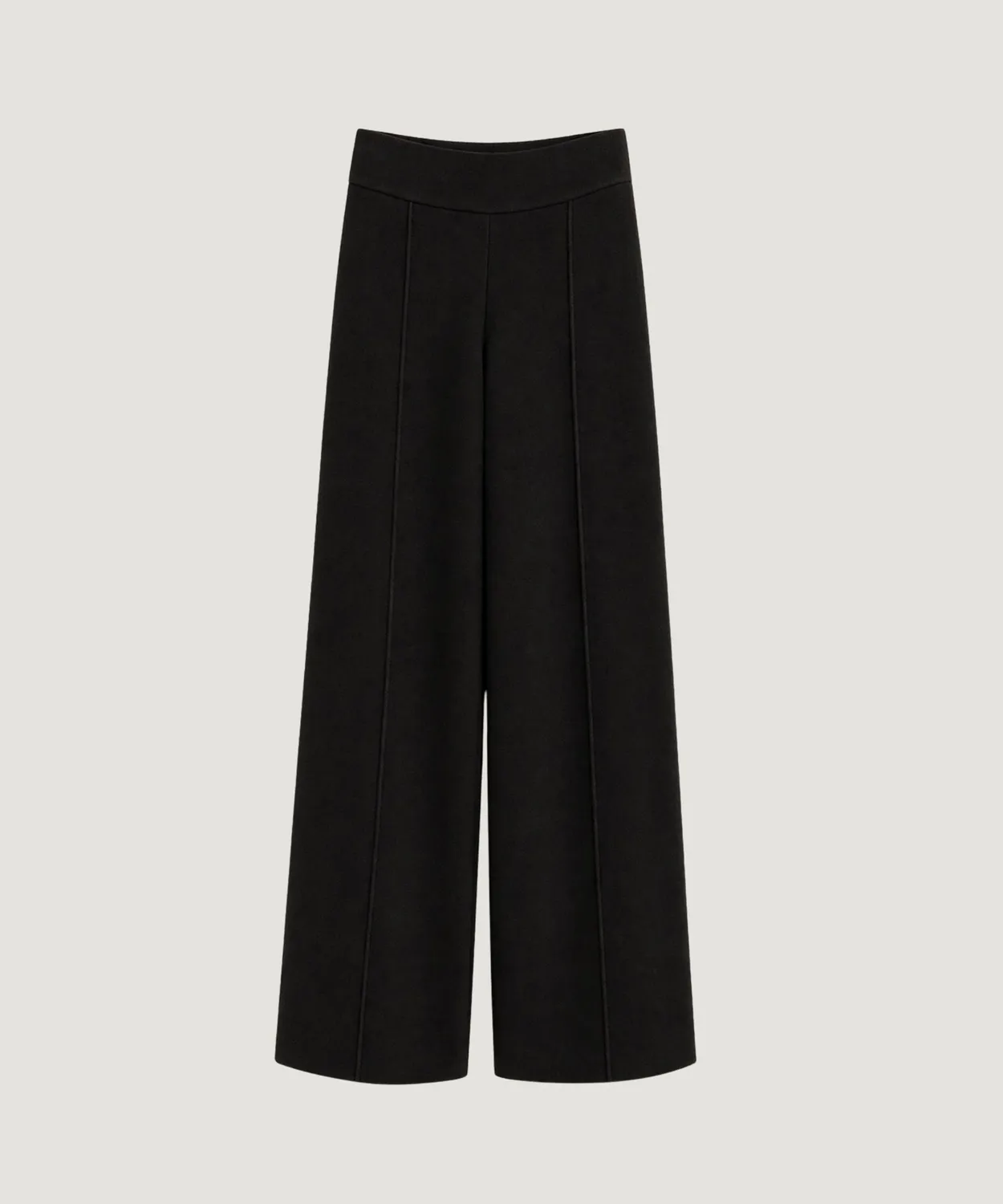 Rodier Pantaloni Larghi in Maglia Neri