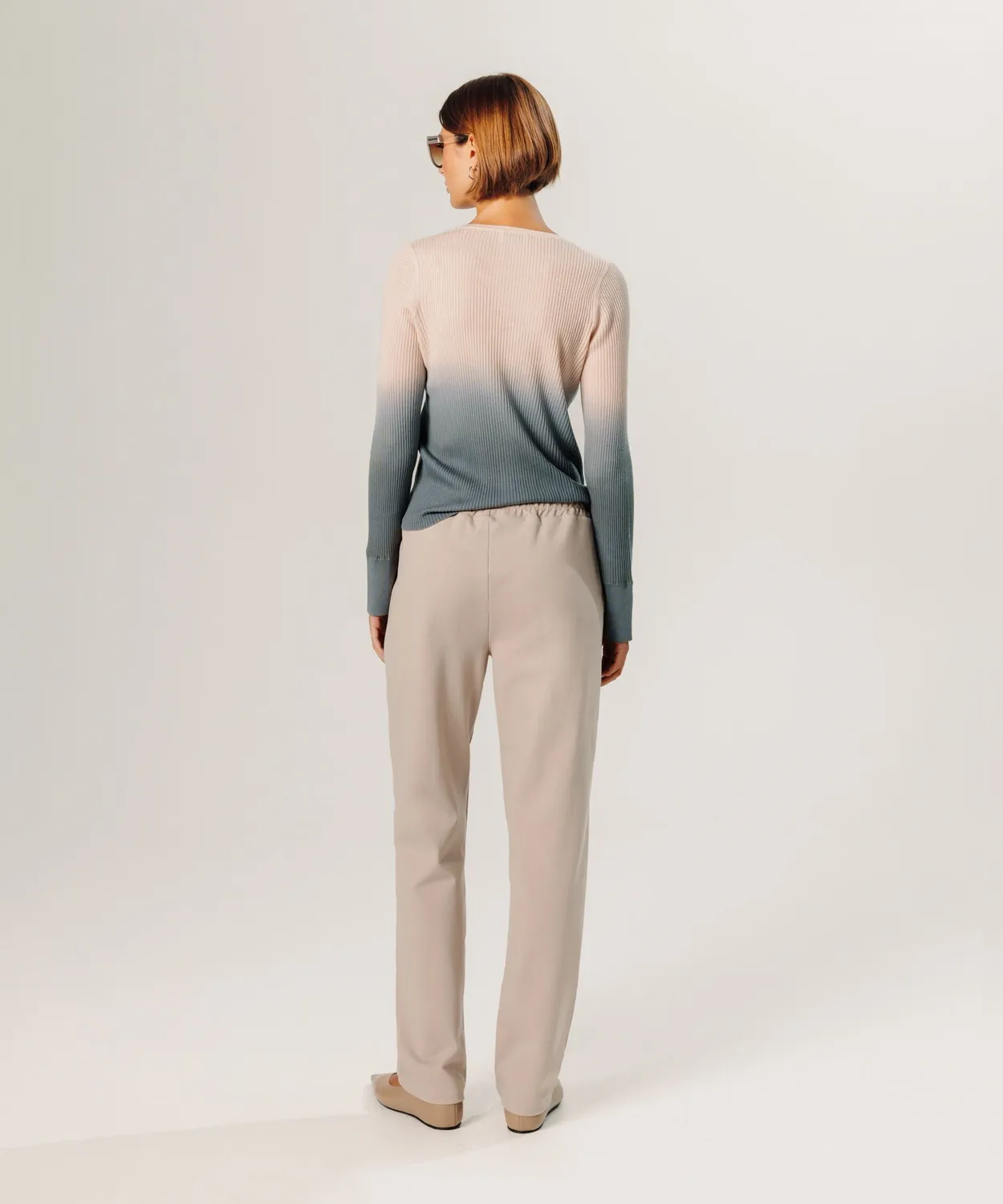 Rodier Milano pantaloni jogger maglia beige