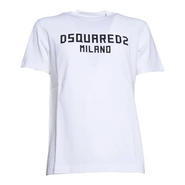 Dsquared2 Cool Fit S74GD1520D20106 t-shirt bianca cotone